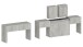 Essbank >Pachino< (2er-Set
) in Beton - 66/290x45x25cm (BxHxT)