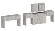 Essbank >Pachino< in Beton - 66/290x45x25cm (BxHxT)