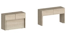 Essbank >Pachino< (2er-Set) in Ulme - 66/290x45x25cm (BxHxT)