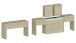 Essbank >Pachino< (2er-Set) in Ulme - 66/290x45x25cm (BxHxT)
