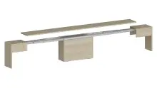 Essbank >Pachino< in Ulme - 66/290x45x25cm (BxHxT)