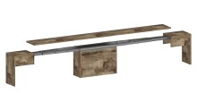 Essbank >Pachino< (2er-Set) in Pereira Ahorn - 66/290x45x25cm (BxHxT)