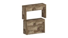 Essbank >Pachino< (2er-Set) in Pereira Ahorn - 66/290x45x25cm (BxHxT)