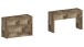 Essbank >Pachino< (2er-Set) in Pereira Ahorn - 66/290x45x25cm (BxHxT)