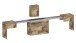 Essbank >Pachino< (2er-Set) in Pereira Ahorn - 66/290x45x25cm (BxHxT)