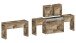 Essbank >Pachino< (2er-Set) in Pereira Ahorn - 66/290x45x25cm (BxHxT)
