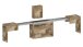 Essbank >Pachino< in Pereira Ahorn - 66/290x45x25cm (BxHxT)