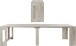 Essbank >Pachino< (2er-Set) in Schiefer - 66/290x45x25cm (BxHxT)