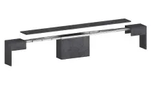 Essbank >Pachino< in Schiefer - 66/290x45x25cm (BxHxT)