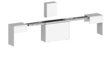 Essbank >Pachino< (2er-Set) in Weiß Hg. - 66/290x45x25cm (BxHxT)