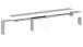 Essbank >Pachino< (2er-Set) in Weiß Hg. - 66/290x45x25cm (BxHxT)