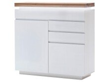 Kommode >Lisa< in Weiß matt aus Massivholz - 120x114x40cm (BxHxT)