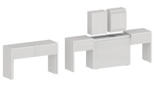 Essbank >Pachino< (2er-Set
) in Weißlärche - 66/290x45x25cm (BxHxT)