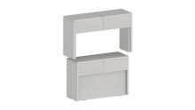 Essbank >Pachino< (2er-Set
) in Weißlärche - 66/290x45x25cm (BxHxT)