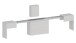 Essbank >Pachino< (2er-Set
) in Weißlärche - 66/290x45x25cm (BxHxT)