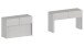 Essbank >Pachino< (2er-Set
) in Weißlärche - 66/290x45x25cm (BxHxT)