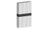 Schuhschrank >Portici< in Weiß Hg. / Schiefer - 114x200x35cm (BxHxT)