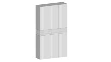 Schuhschrank >Portici< in Weiß Hg. /...