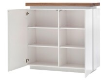 Kommode >Lisa< in Weiß matt aus Massivholz - 120x114x40cm (BxHxT)