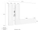 Wohnwand >Benevent< (4-teilig) in Anthrazit matt - 280x180x30 (BxHxT)