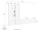 Wohnwand >Benevent< (4-teilig) in Anthrazit matt - 280x180x30 (BxHxT)