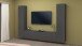 Wohnwand >Benevent< (3-teilig) in Anthrazit matt - 260x180x30 (BxHxT)