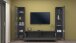 Wohnwand >Benevent< (3-teilig) in Anthrazit matt - 260x180x30 (BxHxT)