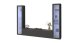 Wohnwand >Benevent< (3-teilig) in Anthrazit matt - 260x180x30 (BxHxT)
