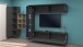 Wohnwand >Benevent< (5-teilig) in Anthrazit matt - 320x180x30 (BxHxT)