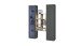 Wohnwand >Benevent< (3-teilig) in Anthrazit matt - 140x180x30 (BxHxT)