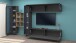 Wohnwand >Benevent< (5-teilig) in Anthrazit matt - 320x180x30cm (BxHxT)