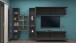 Wohnwand >Benevent< (5-teilig) in Anthrazit matt - 320x180x30cm (BxHxT)