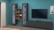 Wohnwand >Benevent< (4-teilig) in Anthrazit matt - 320x180x30 (BxHxT)