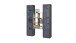Wohnwand >Benevent< (3-teilig) in Anthrazit matt - 140x180x30 (BxHxT)
