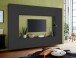 Wohnwand >Benevent< (4-teilig) in Anthrazit matt - 260x180x30 (BxHxT)