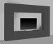 Wohnwand >Benevent< (4-teilig) in Anthrazit matt - 260x180x30 (BxHxT)