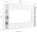 Wohnwand >Benevent< (4-teilig) in Anthrazit matt - 260x180x30 (BxHxT)