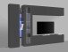 Wohnwand >Benevent< (5-teilig) in Anthrazit matt - 280x180x30 (BxHxT)