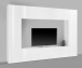 Wohnwand >Benevent< (4-teilig) in Weiß Hochglanz - 260x180x30 (BxHxT)