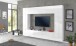 Wohnwand >Benevent< (4-teilig) in Weiß Hochglanz - 260x180x30 (BxHxT)