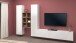 Wohnwand >Benevent< (4-teilig) in Weiß Hochglanz - 320x180x30 (BxHxT)