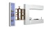 Wohnwand >Benevent< (5-teilig) in Weiß Hochglanz - 350x180x30 (BxHxT)