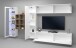 Wohnwand >Benevent< (5-teilig) in Weiß Hochglanz - 350x180x30 (BxHxT)