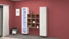 Wohnwand >Benevent< (3-teilig) in Weiß...