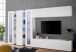 Wohnwand >Benevent< (7-teilig) in Weiß Hochglanz - 340x180x30 (BxHxT)