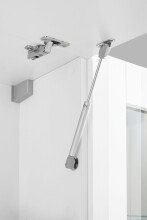 Wohnwand >Benevent< (4-teilig) in Weiß Hochglanz - 260x180x30 (BxHxT)