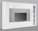 Wohnwand >Benevent< (4-teilig) in Weiß Hochglanz - 260x180x30 (BxHxT)
