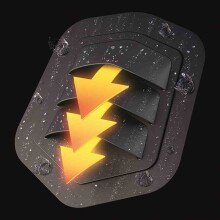 Gartenmöbel-Schutzhülle >AQUASHIELD< in grau - 85x250 (HxD)