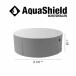 Gartenmöbel-Schutzhülle >AQUASHIELD< in grau - 85x250 (HxD)
