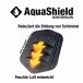 Gartenmöbel-Schutzhülle >AQUASHIELD< in grau - 85x250 (HxD)